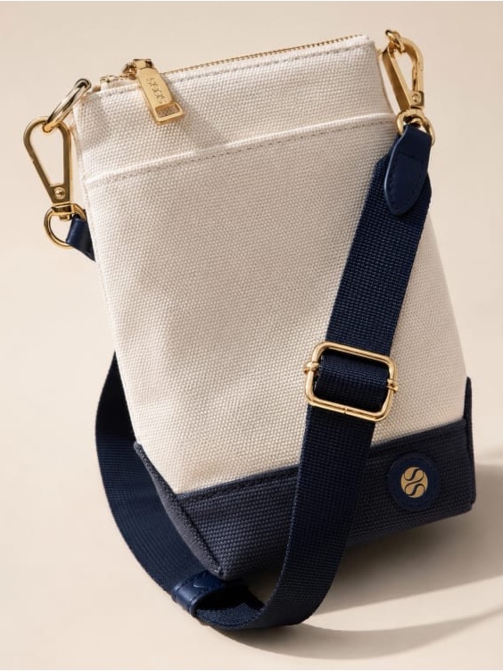 Seas Drift Mini Phone Crossbody Bag in Cream and Navy
New in bag.